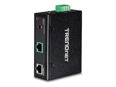 TRENDnet TI-SG104 - PoE linjedelare (kan monteras på DIN-skena) - 95 Watt - utgångskontakter: 1 - TAA-kompatibel