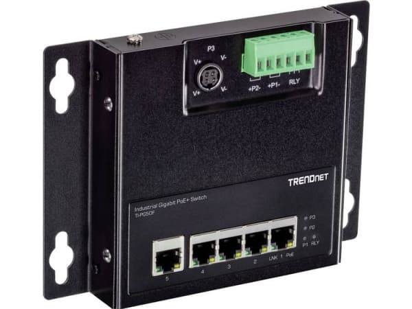 TrendNet TI-PG50F Industrial Ethernet Switch 10 / 100 / 1000 MBit/s Sort