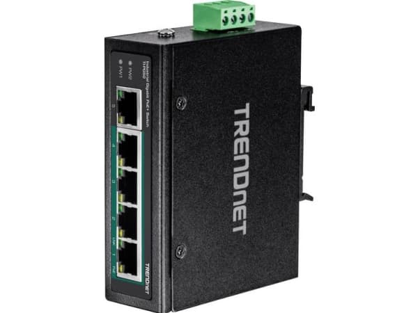 TrendNet TI-PG50 Industrial Ethernet Switch 10 / 100 / 1000 MBit/s Svart