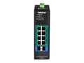 Miniatyrbild 3 av 5: TRENDnet TI-PG102I - Switch - Administrerad - 8 x 10/100/1000 (PoE+) + 2 x Gigabit SFP - DIN-skenmonterbar - PoE+ (240 W) - likström - TAA-kompatibel