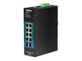 Miniatyrbild 2 av 5: TRENDnet TI-PG102I - Switch - Administrerad - 8 x 10/100/1000 (PoE+) + 2 x Gigabit SFP - DIN-skenmonterbar - PoE+ (240 W) - likström - TAA-kompatibel