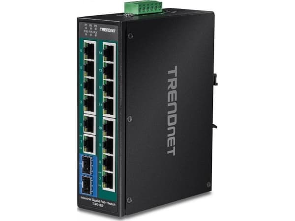 Trendnet TI-PG162, Hallitsematon, Gigabit Ethernet (10/100/1000), Täysin kaksipuolinen, Power over Ethernet -tuki, Seinäkiinnitteinen