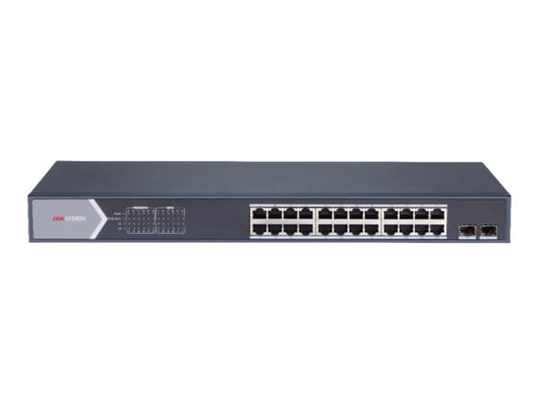 Hikvision Smart Managed Series DS-3E1526P-SI - Switch - smart - 24 x 10/100/1000 (PoE+) + 2 x Gigabit SFP - stasjonær - PoE+ (370 W)