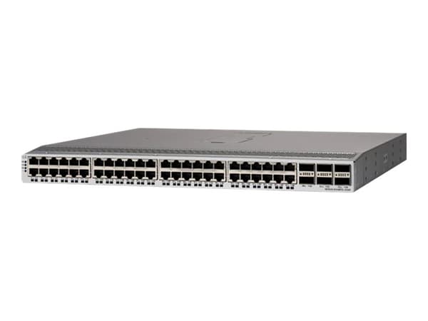 Cisco Nexus 93108TC-EX - Kytkin - Hallittu - 48 x 10GBase-T + 6 x 40 Gigabit / 100 Gigabit QSFP28 - telineeseen asennettava Harmaa