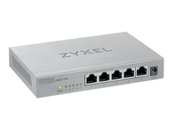 Zyxel MG-105 Ohanterad 2.5G Ethernet (100/1000/2500) Stål