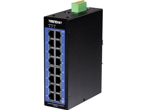 Trendnet TI-G160i, Håndtert, L2, Gigabit Ethernet (10/100/1000), Full tosidig Sort