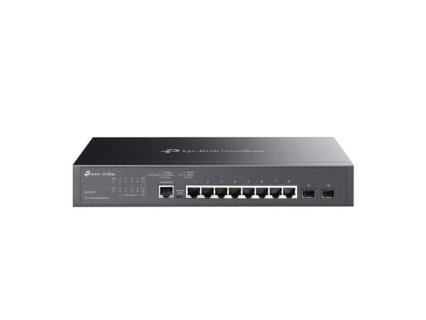 TP-Link TL-SG3210 hanterad L2 Gigabit Ethernet (10/100/1000) Strömförsörjning via Ethernet (PoE) stöd Svart
