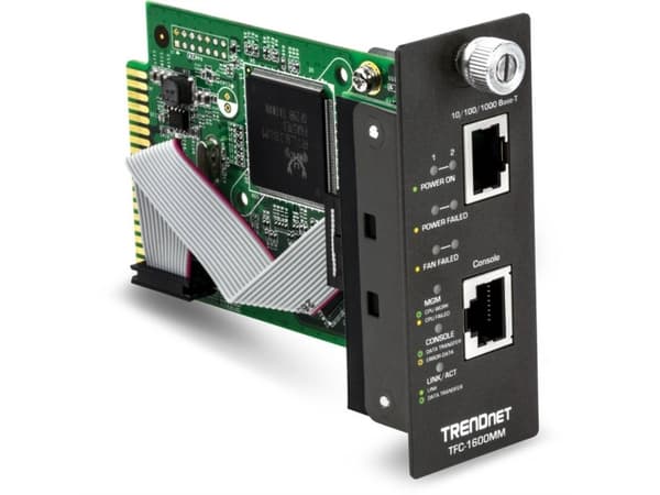 TRENDnet TFC-1600MM - Adapter för administration på distans - 100Mb LAN, RS-232 - 100Base-TX - TAA-kompatibel - för TFC-1600