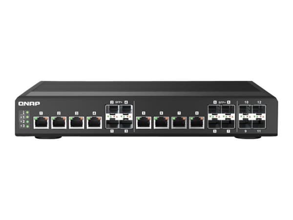 QNAP QSW-IM1200-8C, Hallittu, L2, Ei mitään, Täysin kaksipuolinen, Telineasennus