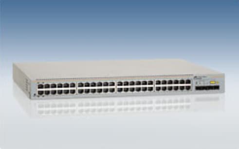 Allied Telesis AT GS950/48 WebSmart Switch - Switch - Styrt - 48 x 10/100/1000 + 4 x delt SFP - stasjonær Grå