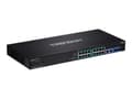 Pikkukuva 2 / 5: Trendnet TPE-3018LS, Hallittu, Gigabit Ethernet (10/100/1000), Täysin kaksipuolinen, Power over Ethernet -tuki, Telineasennus, 1U