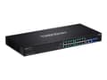 Pikkukuva 1 / 5: Trendnet TPE-3018LS, Hallittu, Gigabit Ethernet (10/100/1000), Täysin kaksipuolinen, Power over Ethernet -tuki, Telineasennus, 1U