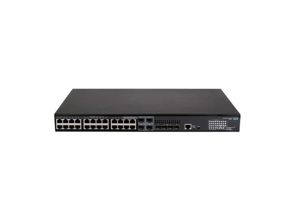 HPE FlexNetwork 5140 24G PoE+ 4SFP+ EI - Switch - L3 - smart - 24 x 10/100/1000 (PoE+) + 4 x kombo 10/100/1000Base-T (PoE+)/100/1000Base-X SFP + 4 x