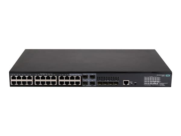 HPE FlexNetwork 5140 24G PoE+ 4SFP+ EI - Switch - L3 - smart - 24 x 10/100/1000 (PoE+) + 4 x kombo 10/100/1000Base-T (PoE+)/100/1000Base-X SFP + 4 x