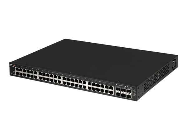 Edimax Pro GS-5654PLX - Kytkin - älykäs - 48 x 10/100/1000 (PoE+) + 6 x 10 Gigabit SFP+ (uplink) - työpöytä, monterbar på stativ - PoE+ (400 W) musta