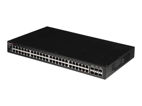 Edimax Pro GS-5654LX - Switch - smart - 48 x 10/100/1000 + 6 x 10 Gigabit SFP+ (opplenke) - rackmonterbar, stasjonær Sort