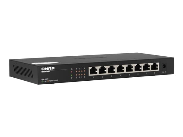QNAP QSW-1108-8T - Switch - ikke-styrt - 8 x 10/100/1000/2.5G - stasjonær