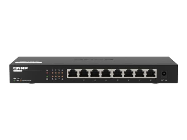 QNAP QSW-1108-8T - Switch - ikke-styrt - 8 x 10/100/1000/2.5G - stasjonær