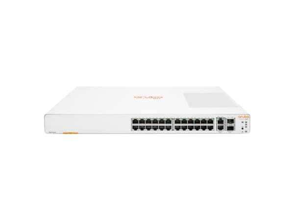 HPE Networking Instant On 1960 24G 2XGT 2SFP+ Switch - Switch - Styrt - 24 x 10/100/1000 + 2 x 10 Gigabit SFP+ + 2 x 100/1000/10GBase-T - rackmonterb