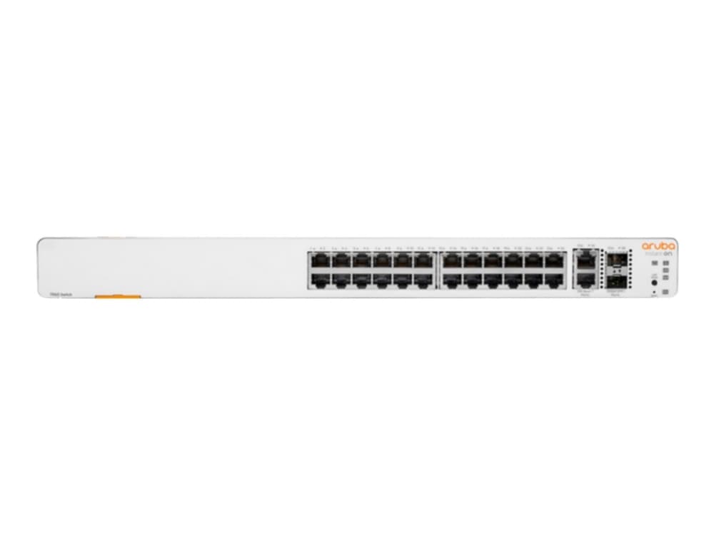 HPE Aruba Instant On 1960 24G 2XGT 2SFP+ Switch - Switch - Administrerad - 24 x 10/100/1000 + 2 x 10 Gigabit SFP+ + 2 x 100/1000/10GBase-T - rackmont