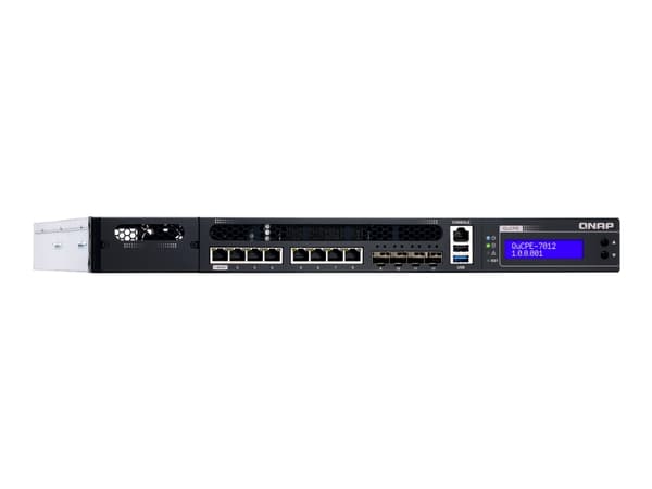 QNAP QuCPE-7012 - Virtualiseringsenhet - 10 GigE, 2.5 GigE - 1U - skyadministrert - rackmonterbar