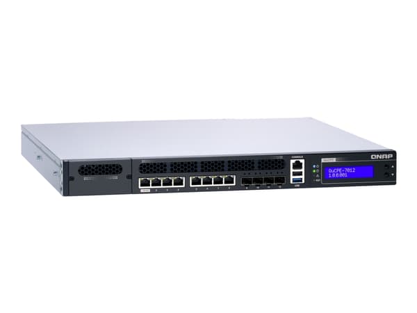 QNAP QuCPE-7012 - Virtualiseringsenhet - 10 GigE, 2.5 GigE - 1U - skyadministrert - rackmonterbar