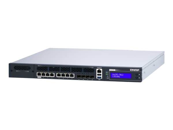 QNAP QuCPE-7012 - Virtualiseringsenhet - 10 GigE, 2.5 GigE - 1U - skyadministrert - rackmonterbar