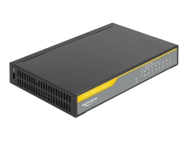 Delock - Switch - 8 x 10/100/1000/2.5G - skrivbordsmodell