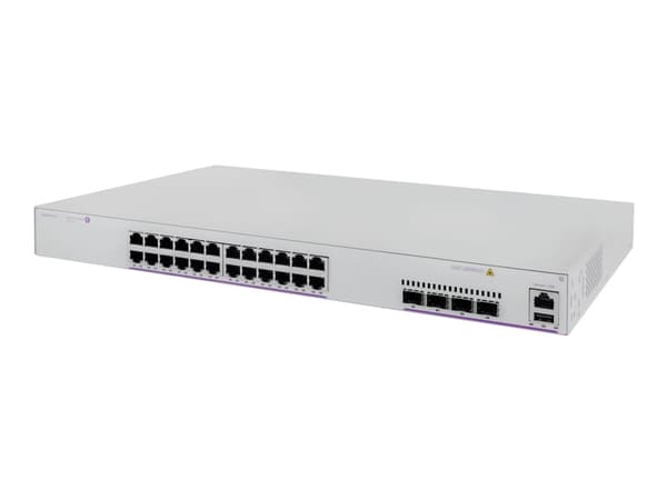 Alcatel-Lucent OmniSwitch OS2360-P24 - Switch - Administrerad - 24 x 10/100/1000 (PoE+) + 2 x gigabit SFP (upplänk) + 2 x 1 Gigabit/10 Gigabit SFP+ (