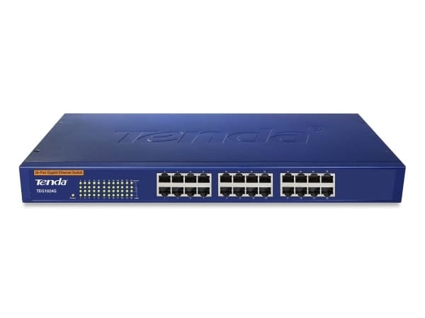 Tenda TEG1024G - Switch - 24 x 10/100/1000 - rackmonterbar