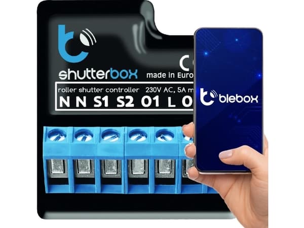 Blebox shutterBox - V2 - rullelukkerkontroll - trådløs - 802.11g - 2.4 Ghz