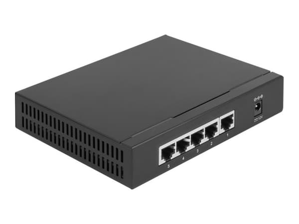 Delock - Switch - 5 x 10/100/1000/2.5G - skrivbordsmodell