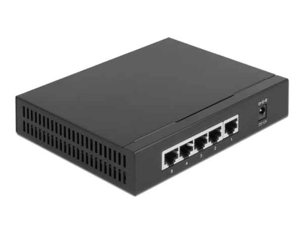 Delock - Switch - 5 x 10/100/1000/2.5G - skrivbordsmodell