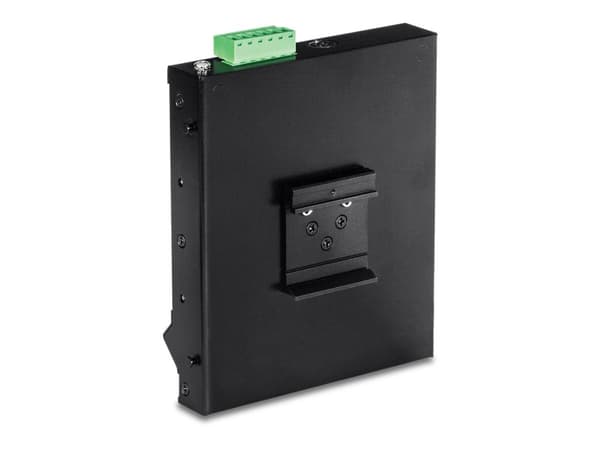 TRENDnet TI-PG62F - Switch - ohanterad - 4 x 10/100/1000 (PoE+) + 2 x Gigabit SFP - DIN-skenmonterbar, väggmonterbar - PoE+ (120 W) - TAA-kompatibel