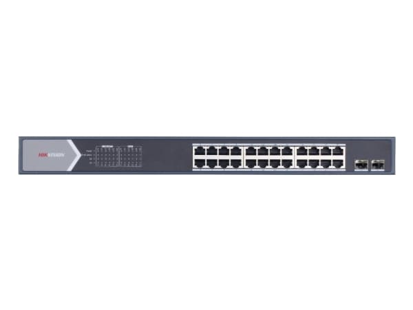 Hikvision Digital Technology DS-3E0526P-E/M, Uhåndtert, L2, Gigabit Ethernet (10/100/1000), Full tosidig, Strøm over Ethernet (PoE), Rack-montering