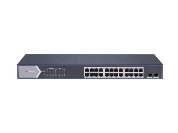 Hikvision Digital Technology DS-3E0526P-E/M, Uhåndtert, L2, Gigabit Ethernet (10/100/1000), Full tosidig, Strøm over Ethernet (PoE), Rack-montering