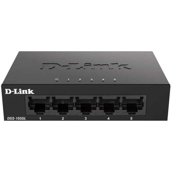 DGS-105GL 5-porttinen Gigabit-kytkin musta