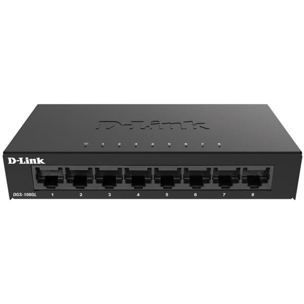 DGS-108GL 8-porters Gigabit-svitsj