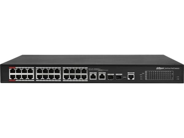 Dahua Technology PoE DH-PFS4226-24ET-360-V3, Håndtert, L2, Gigabit Ethernet (10/100/1000), Strøm over Ethernet (PoE), Rack-montering