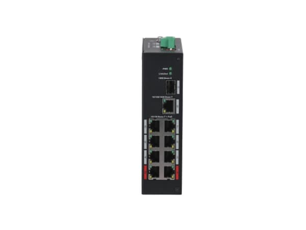 Dahua Technology PFS3110-8ET-96-V2, Hallitsematon, Fast Ethernet (10/100), Power over Ethernet -tuki, 10U