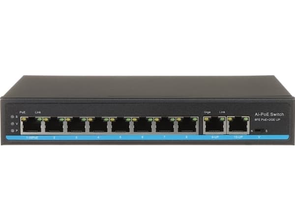 Plug-in strömförsörjning SWITCH POE GTX-B1-10-82G 8 ANSLUTNINGAR