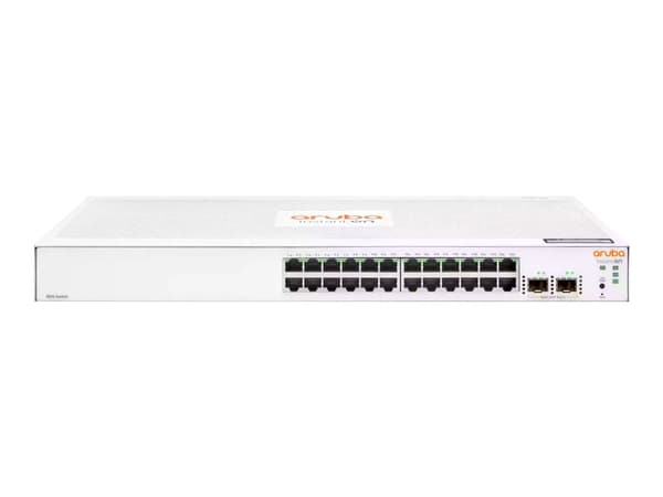 HPE Networking Instant On 1830 24G 2SFP Switch - Switch - smart - 24 x 10/100/1000 + 2 x Gigabit SFP - stationär, rackmonterbar
