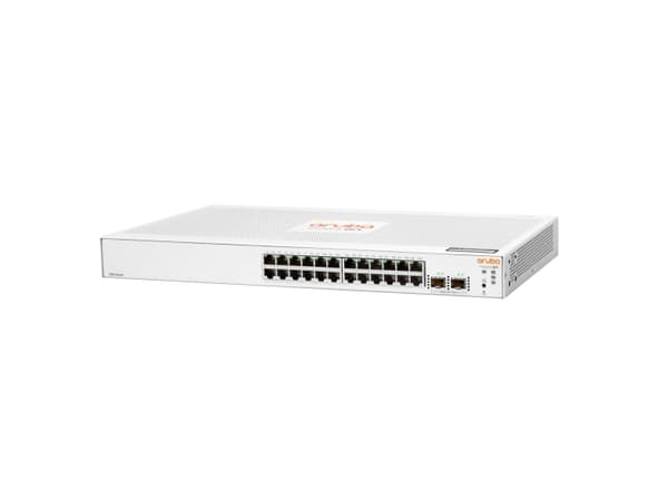 HPE Networking Instant On 1830 24G 2SFP Switch - Switch - smart - 24 x 10/100/1000 + 2 x Gigabit SFP - stationär, rackmonterbar