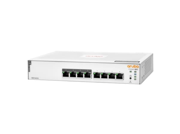 HPE Networking Instant On 1830 8G 4p Class4 PoE 65W Switch - Switch - smart - 4 x 10/100/1000 + 4 x 10/100/1000 (PoE+) - stationär, rackmonterbar - P