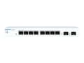 Pikkukuva 2 / 4: Sophos CS101-8 - Kytkin - Hallittu - 8 x 10/100/1000 + 2 x Gigabit SFP - työpöytä, seinään kiinnitettävä