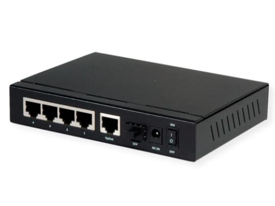 ROLINE 21.14.3524, Gigabit Ethernet (10/100/1000), Full duplex, Strömförsörjning via Ethernet (PoE) stöd