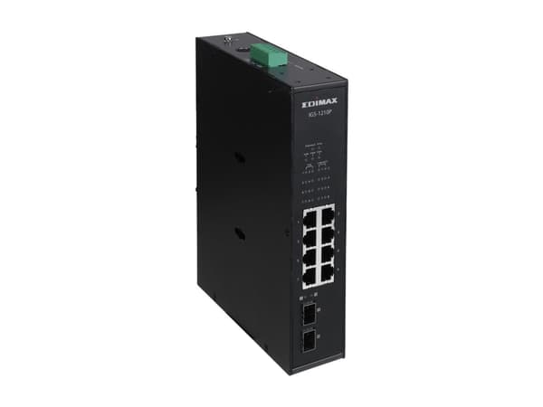 Edimax IGS-1210P, Hallitsematon, Gigabit Ethernet (10/100/1000), Power over Ethernet -tuki, Seinäkiinnitteinen