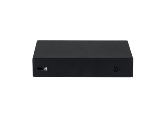 Dahua PFS3006-4ET-36 - Switch - ohanterad - 4 x 10/100Base-TX (PoE) + 2 x 10/100Base-TX (uplink) - skrivbordsmodell - PoE+ (36 W)