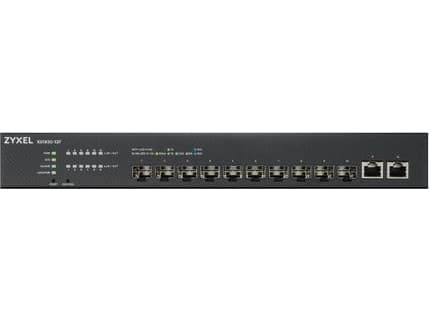Zyxel XS1930-12F - Switch - smart - 10 x 1 Gigabit / 10 Gigabit SFP+ + 2 x 100/1000/2.5G/5G/10GBase-T - rackmonterbar, skrivbordsmodell