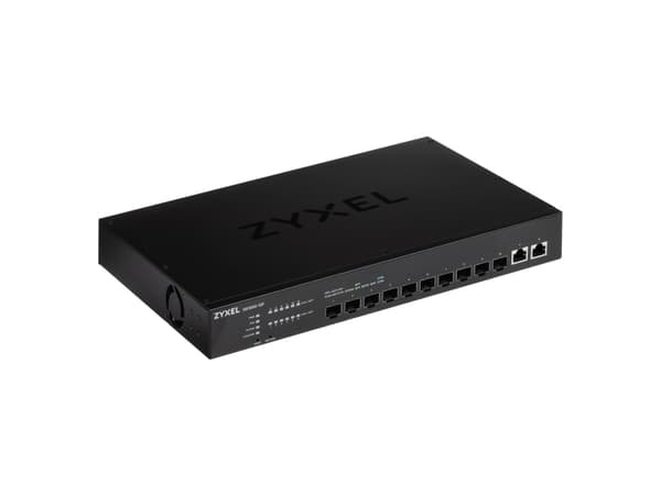 Zyxel XS1930-12F - Switch - smart - 10 x 1 Gigabit / 10 Gigabit SFP+ + 2 x 100/1000/2.5G/5G/10GBase-T - rackmonterbar, skrivbordsmodell